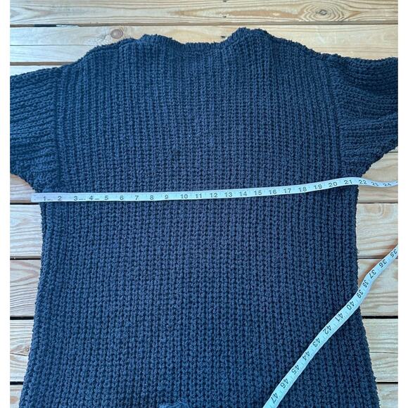 French Creek Midi Sweater Dress Size Large Women’s Black Cotton - Picture 8 of 9